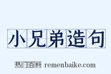 小兄弟造句是什么意思的图片